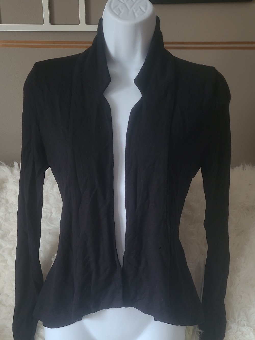 Streetwear Society Black Open-Front Tailored Jacket